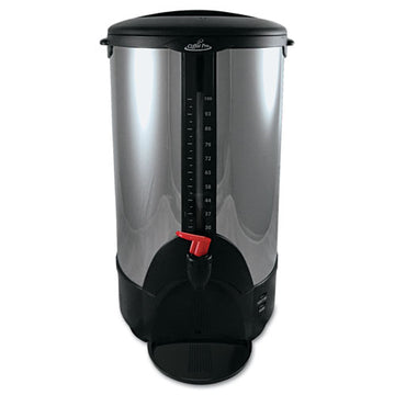 Coffee Pro 100-cup Percolating Urn, Stainless Steel freeshipping - TVN Wholesale